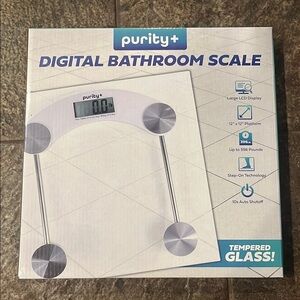 Digital Bathroom Scale with LCD Display Purity+